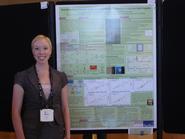 Sarah Fobes '12 at the International Conference on Luminescence.